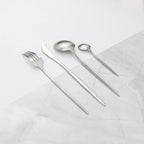 Modern Silver Cutlery Utensil Set