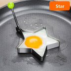 4-piece set: stainless steel creative egg ring molds