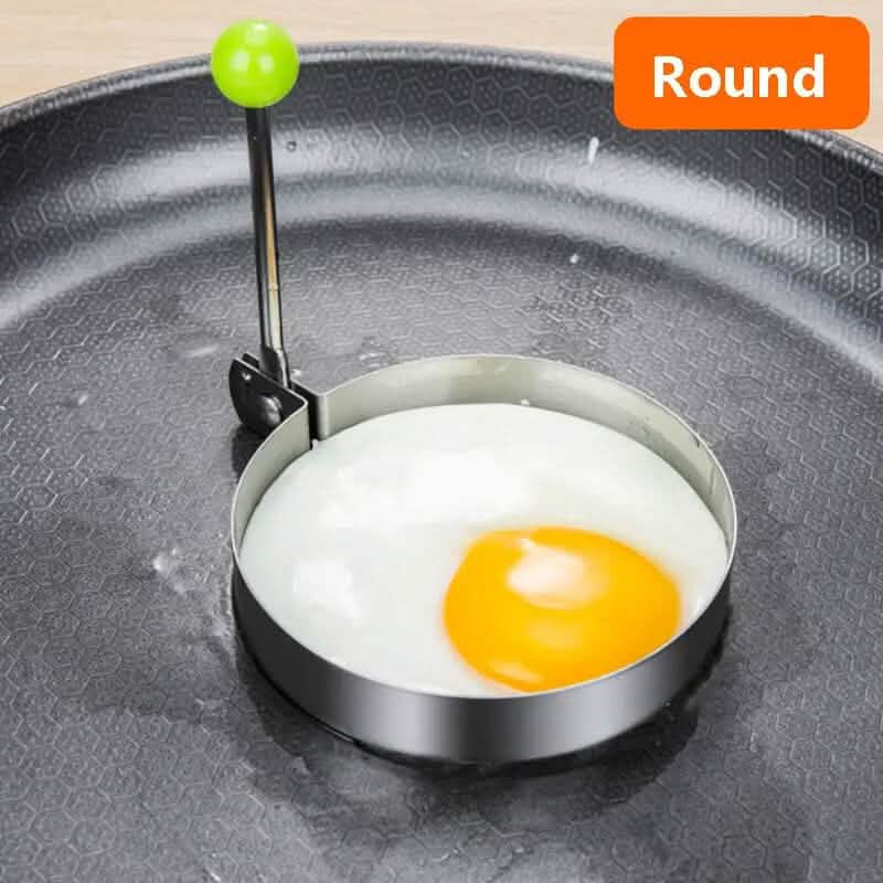 4-piece set: stainless steel creative egg ring molds