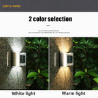 4-piece: Solar Outdoor 6 LED Waterproof Wall Lights