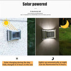 4-piece: Solar Outdoor 6 LED Waterproof Wall Lights