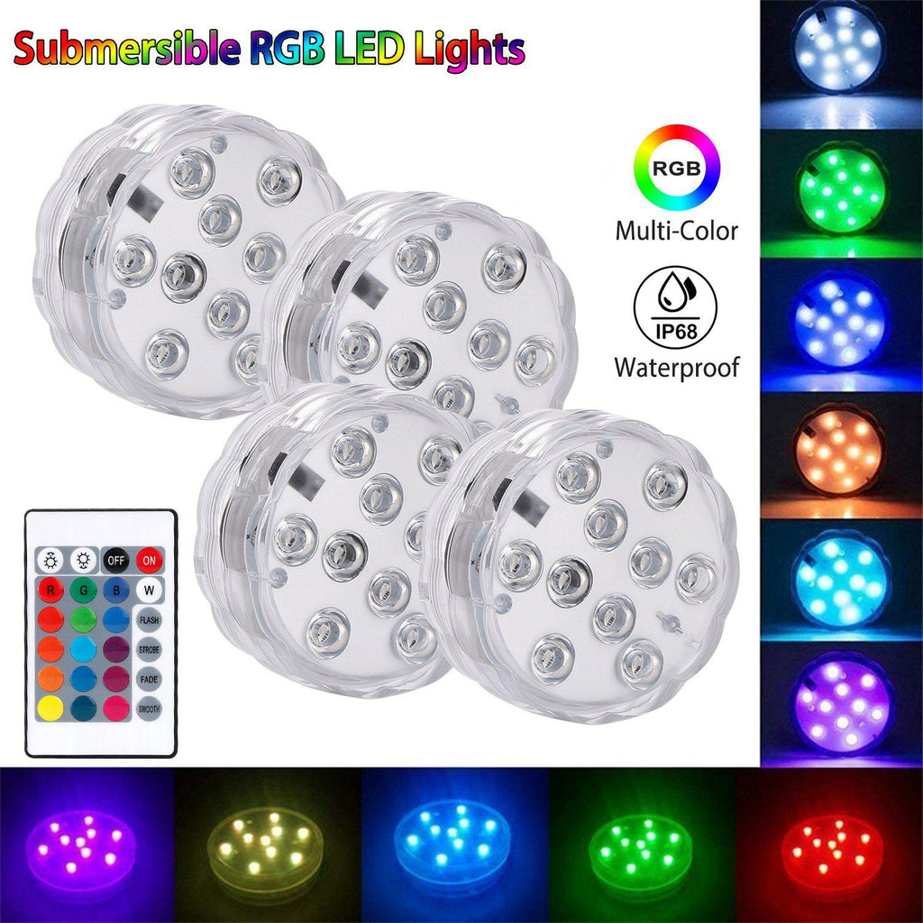 4-Piece: Underwater RGB LED Lights