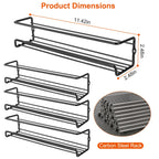 4-piece: Wall-mounted spice racks