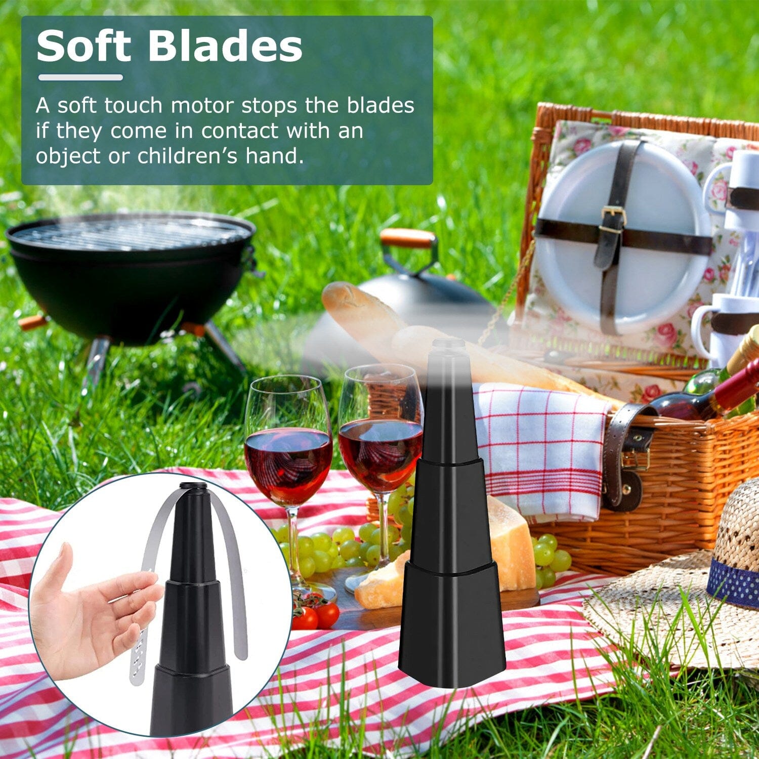 4-Piece: Fly Repellent Fan Table Battery Operated Insect Repellent