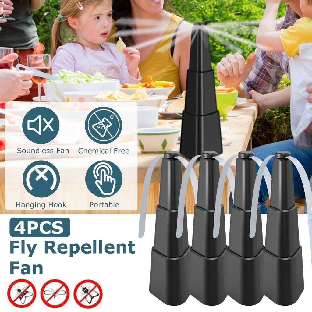 4-Piece: Fly Repellent Fan Table Battery Operated Insect Repellent