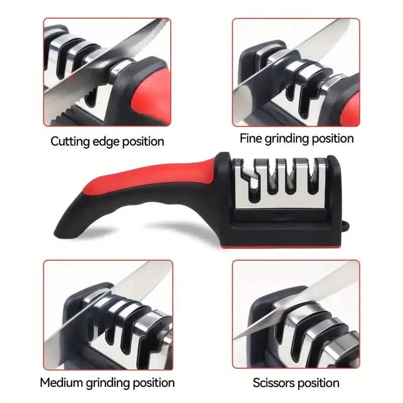 4 Stage Professional Kitchen Knife Sharpener Tool