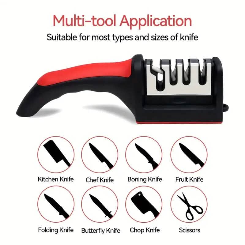 4 Stage Professional Kitchen Knife Sharpener Tool