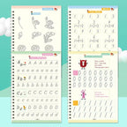 4-piece Reusable Learning Booklet Set for Children