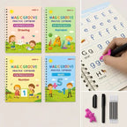 4-piece Reusable Learning Booklet Set for Children