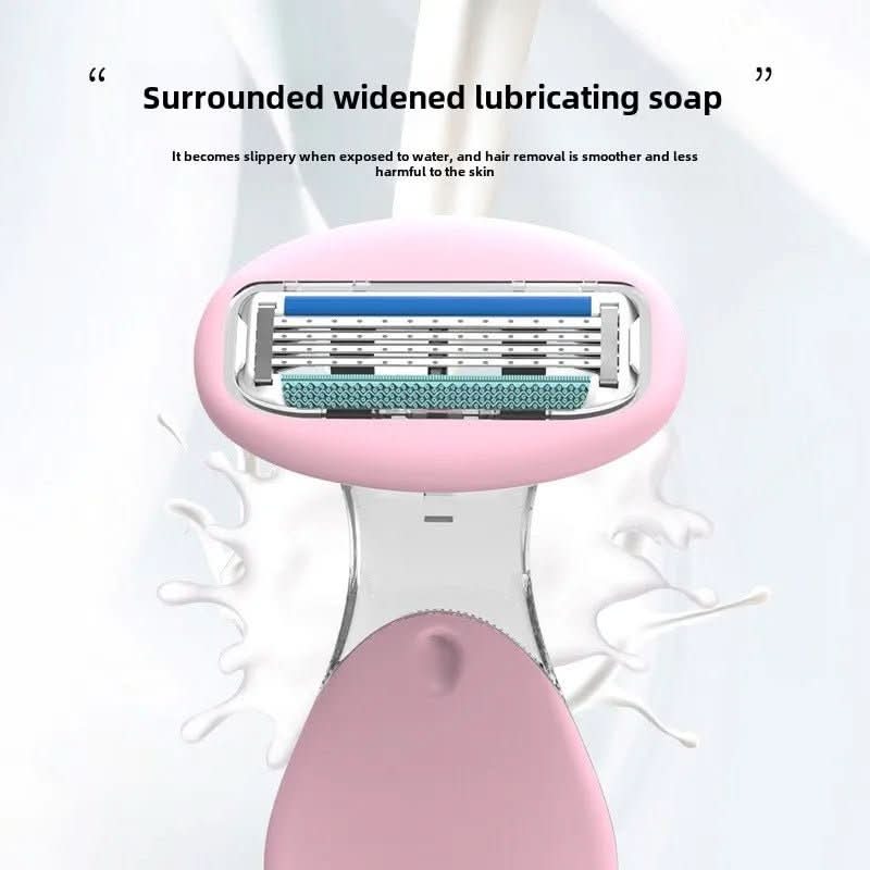 4-blade compact razor with storage box | Smooth skin on the go & at home