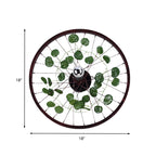 Rust Wheel Wall Light Industrial Metal 1 Bulb Restaurant LED Plants Wall Mount Lamp, 12.5"/18"/21.5" Diameter