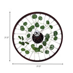 Rust Wheel Wall Light Industrial Metal 1 Bulb Restaurant LED Plants Wall Mount Lamp, 12.5"/18"/21.5" Diameter