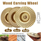 Slope-Type Wood Carving Disc for Angle Grinder