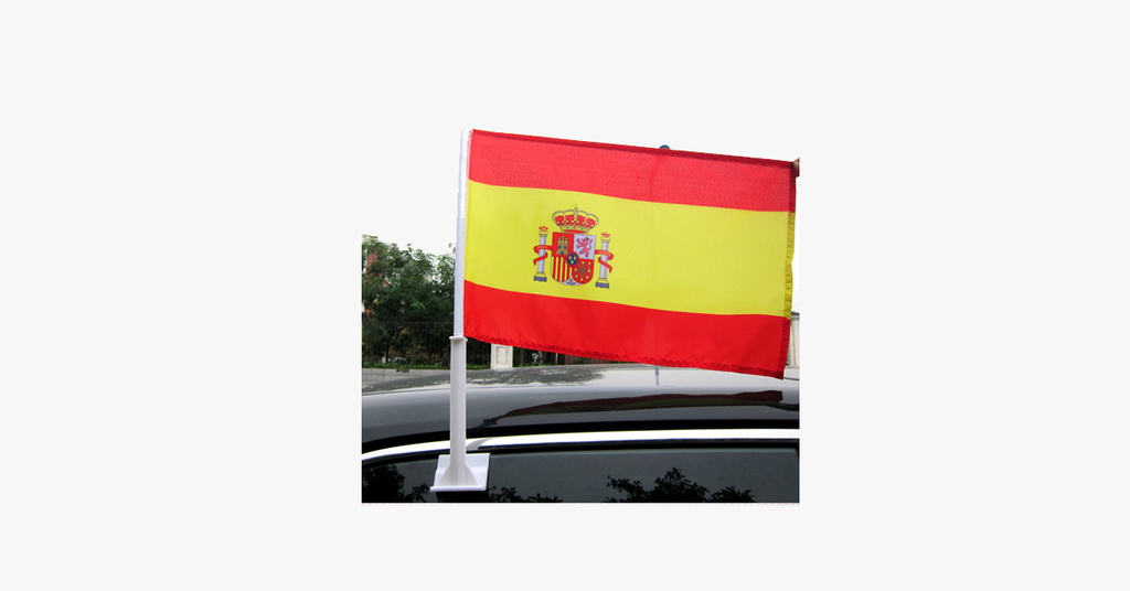 Spanish Flag Car Window Pole Decoration – Be all Spanish with your patriotic self!