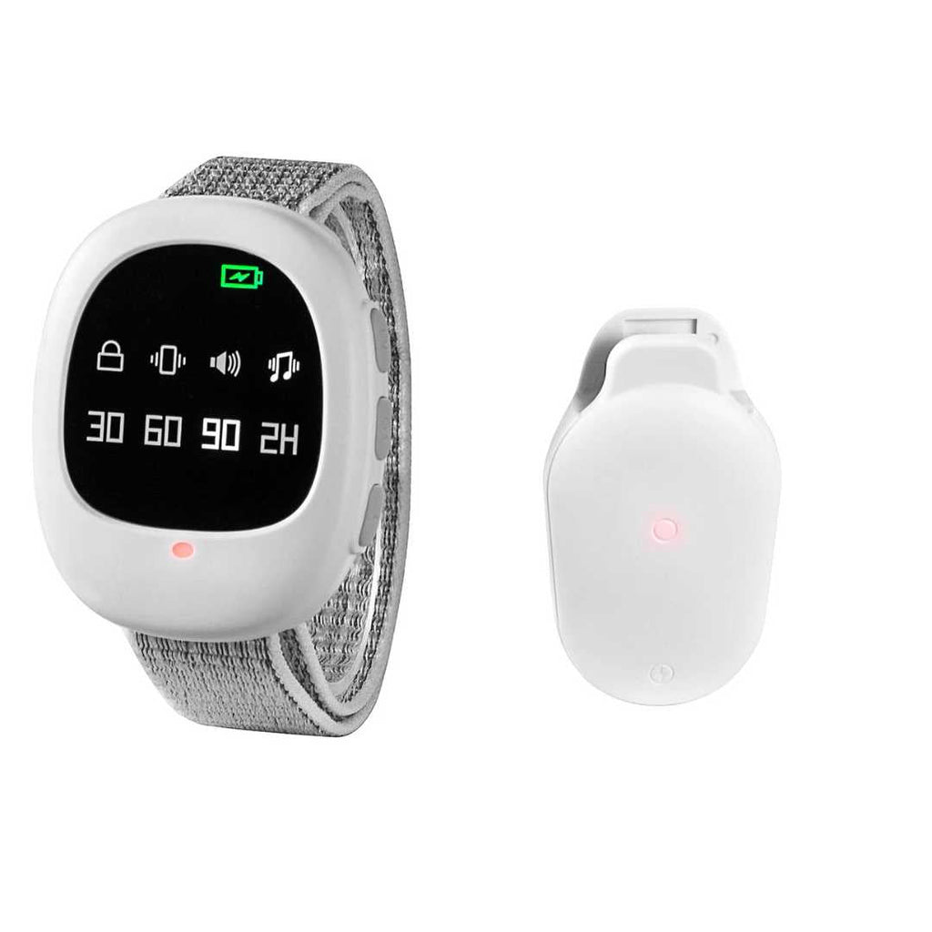 Wireless Bedwetting Alarm with Vibration Signal & Timer Function - USB Rechargeable
