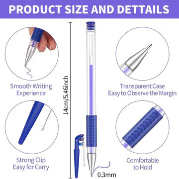 Heat Erasable Fabric Marking Pens (16 Pcs)