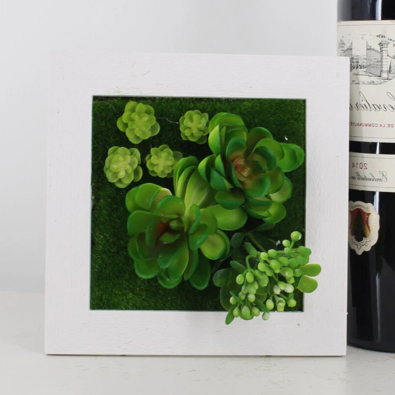 GreenFrame Wall Decoration – 3D Art Plant in Modern Hanging Frame