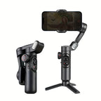 SmartPro Handheld Gimbal Stabilizer - Foldable Smartphone Video Vlog PTZ Stabilizer for iPhone, Android, and Samsung