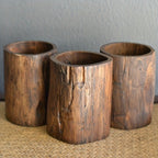 Handmade Wooden Pen Holder – Unique and Natural Look