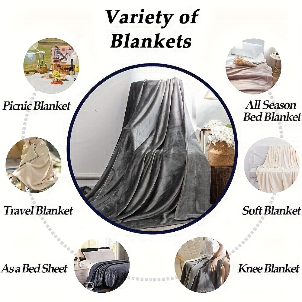 UltraSoft Fleece Blanket – Luxury Reversible for Every Season