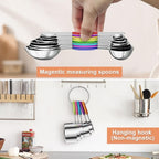 10-Piece Stainless Steel Measuring Cups and Spoons Set