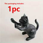 VintageCat - Rustic Cast Iron Bookends for Stylish Interiors
