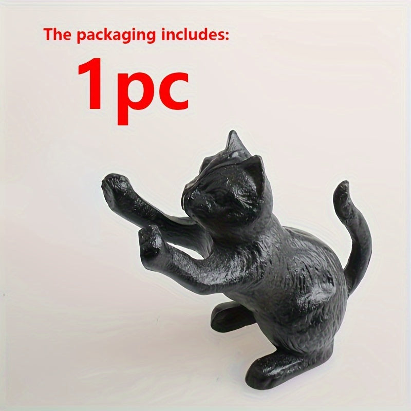 VintageCat - Rustic Cast Iron Bookends for Stylish Interiors