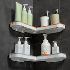 Bathroom 180° Rotatable Corner Punch-Free Rack
