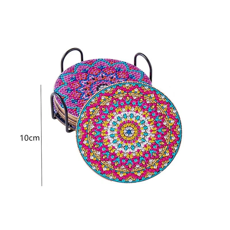 Diamond Crafts Coaster Diamond Painting Coaster (Mandala)