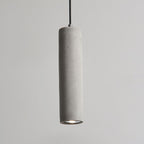 StoneCast Industrial Cylinder Pendant Light made of Concrete | 1 Light | Smooth or Rough Surface