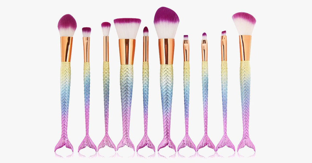 Mermaid Tail Rainbow Makeup Brush – Perfect for keeping you dreamy