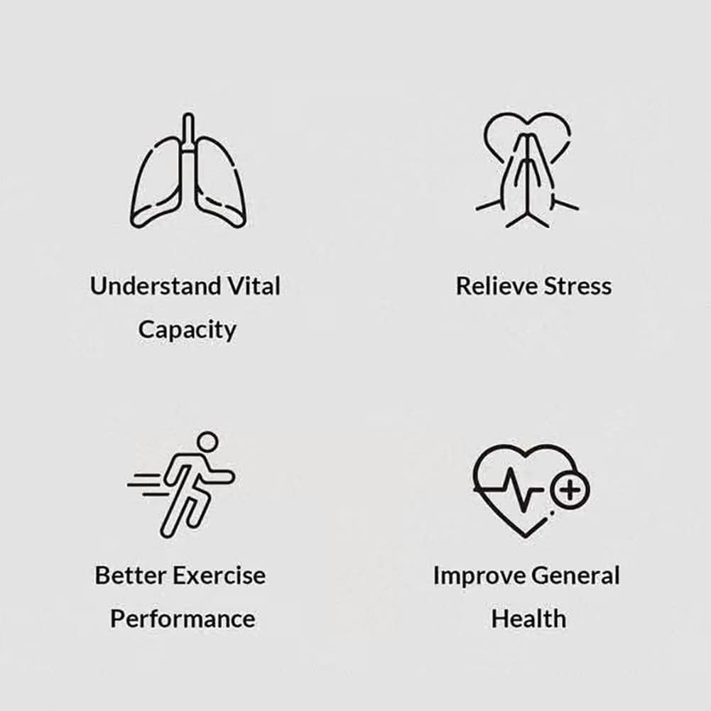 BreathBoost Smart Breathing Trainer – Lung Capacity & Respiratory Muscle Strengthening Device