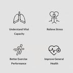 BreathBoost Smart Breathing Trainer – Lung Capacity & Respiratory Muscle Strengthening Device