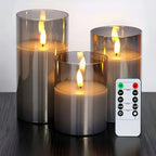 GlowLights – Set of 3 LED Candles with Remote Control