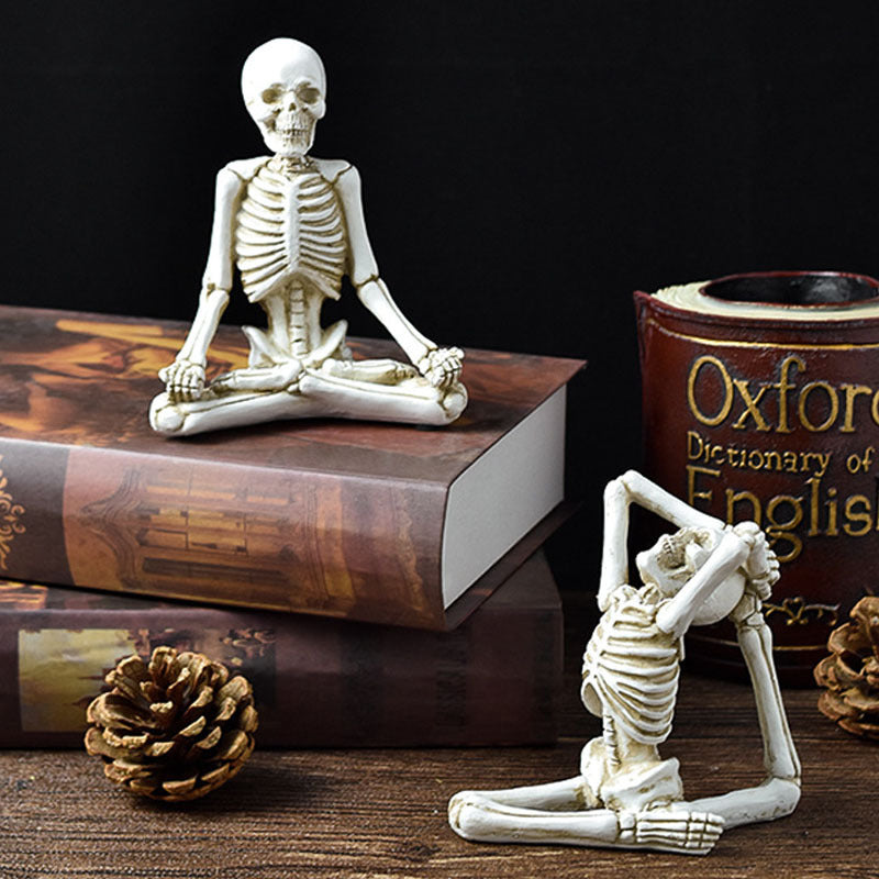 Halloween Figurine – Resin Ornament in Vintage White or Black