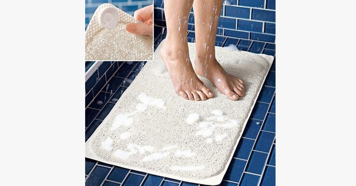 Non-slip bathroom shower mat