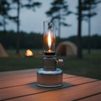 Mini Gas Flame Torch Table Lamp