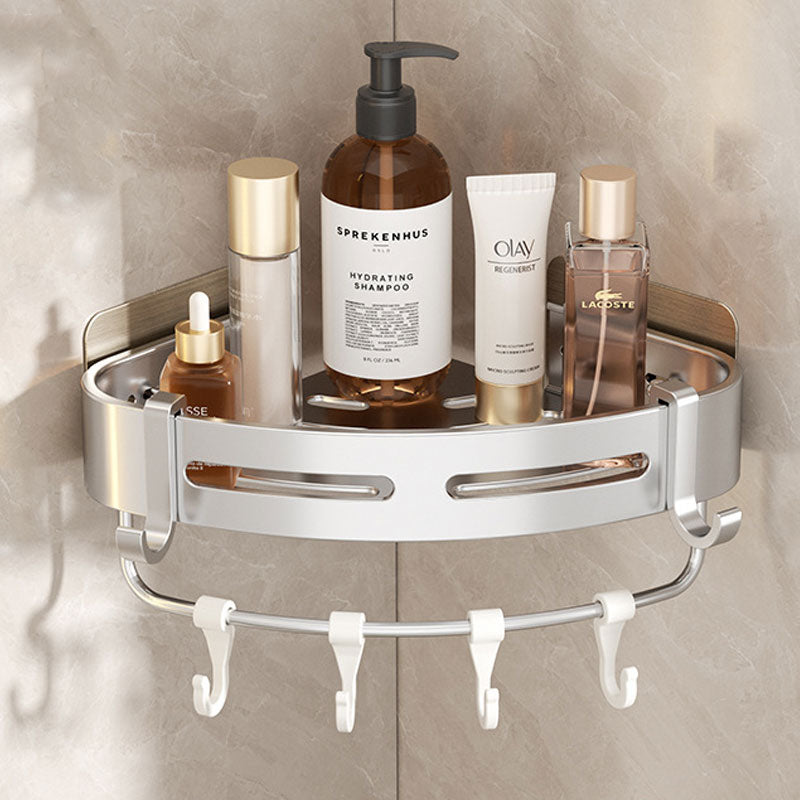 EasyCorner Aluminum Shelf – Self-Adhesive Bathroom Corner Storage without Drilling