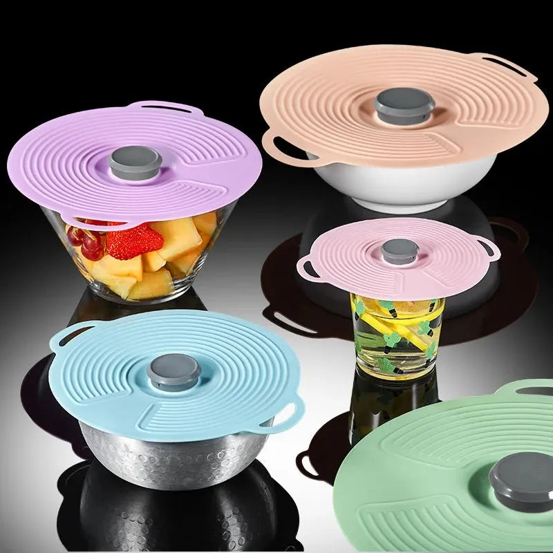 Airtight Suction Cup Silicone Bowl Lid