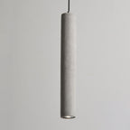 StoneCast Industrial Cylinder Pendant Light made of Concrete | 1 Light | Smooth or Rough Surface