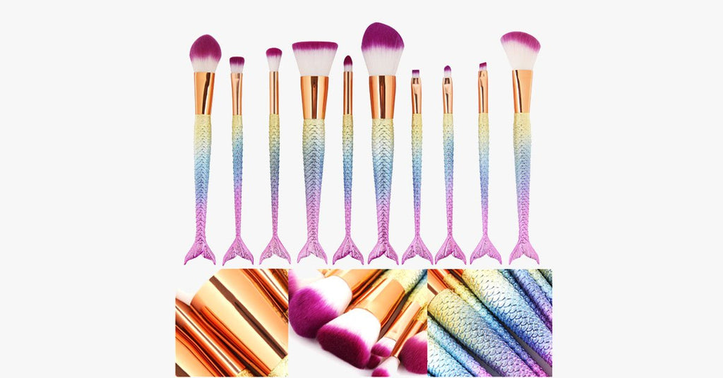 Mermaid Tail Rainbow Makeup Brush – Perfect for keeping you dreamy