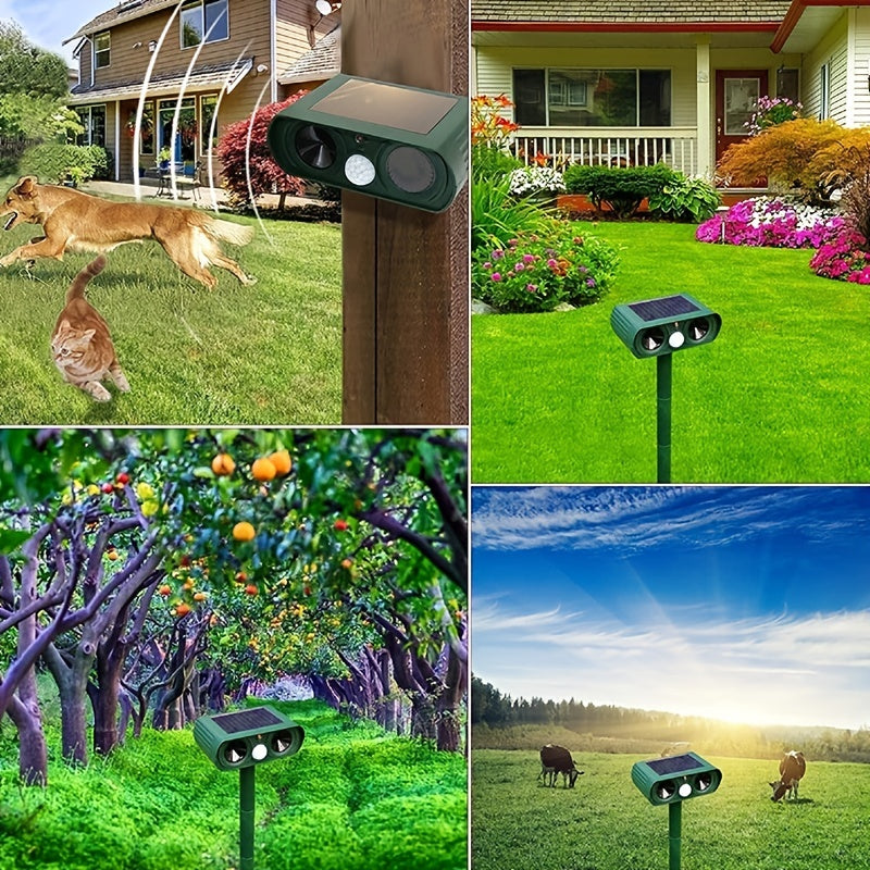 SonicShield Solar-Powered Defense System