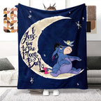 Soft fleece blanket with Eeyore design - Available in multiple sizes for all seasons