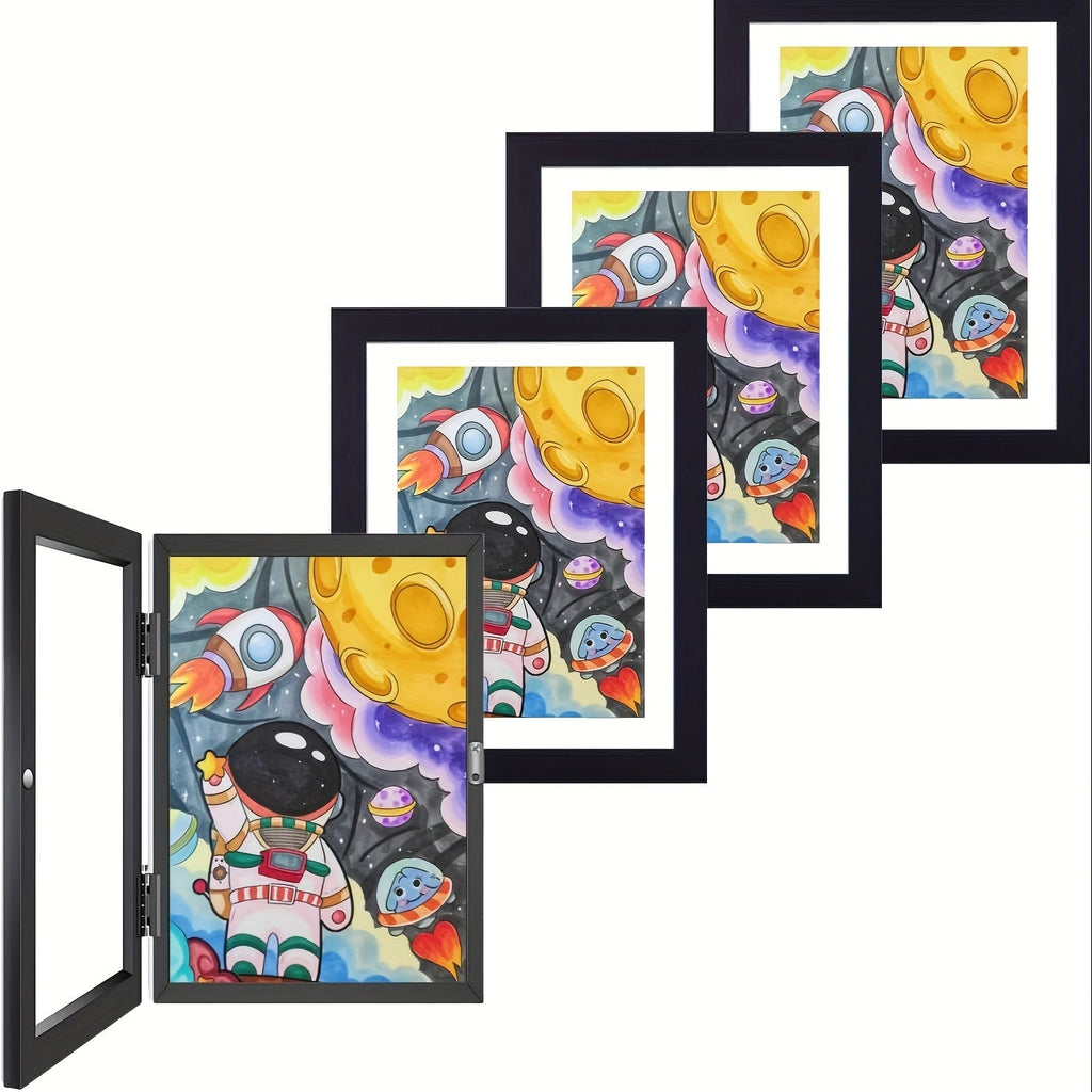 KidArtFrame – Cartoon Kids' Photo Frame with Wooden Frame