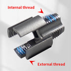 Pipe Threading Tool | Dual-Function Internal & External Threads | 40Cr Alloy Steel | 1/2" or 3/4"