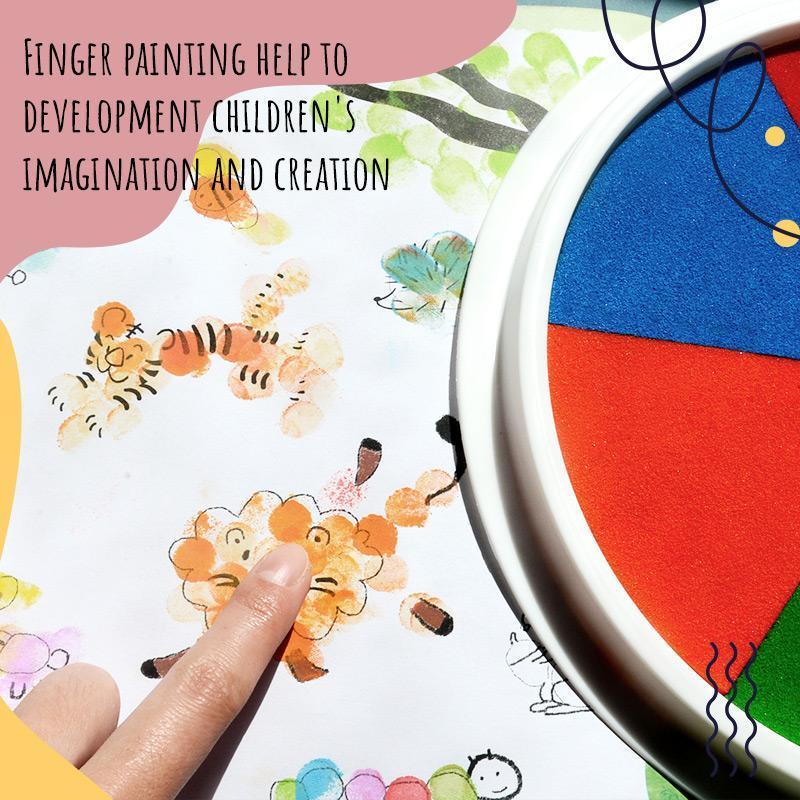 Funny finger painting game