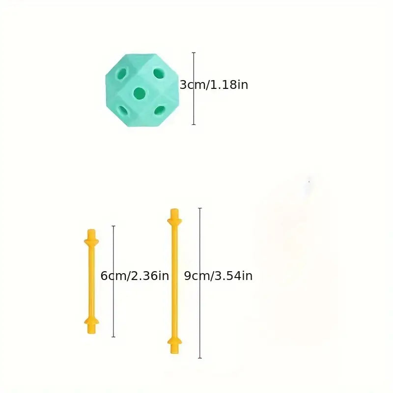 Flexible PVC beads – Creative 3D building blocks for children to build and explore