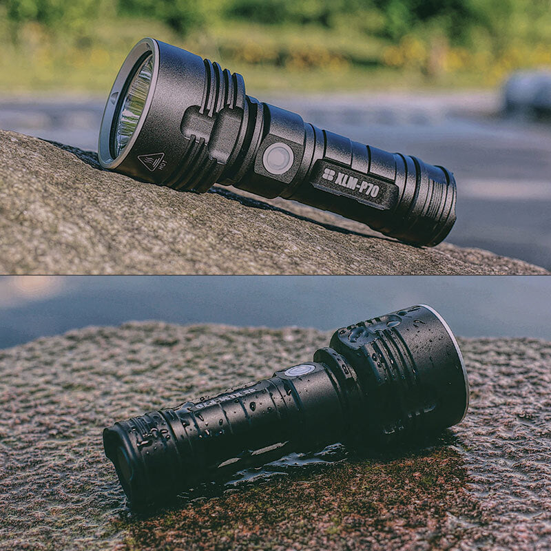 High-Power Waterproof LED Flashlight | 30,000–50,000 Lumens Rechargeable Torch