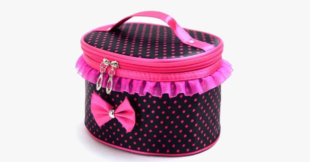 BowKnot Design Portable Travel Bag - Space for Your Accessories!