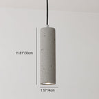 StoneCast Industrial Cylinder Pendant Light made of Concrete | 1 Light | Smooth or Rough Surface
